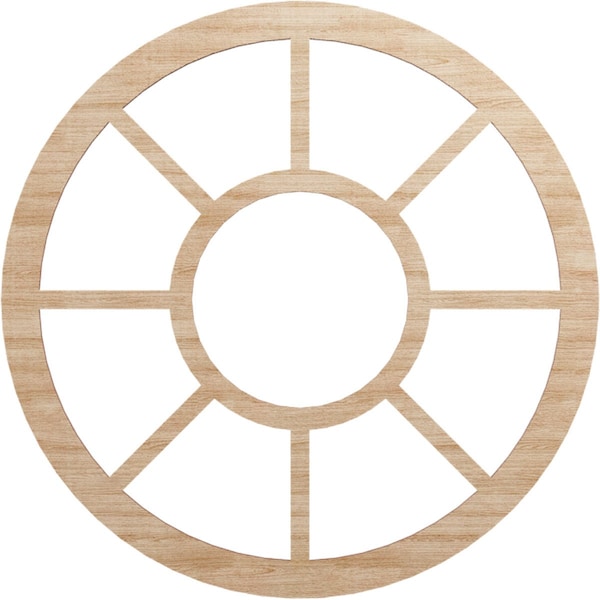 Ekena Millwork Grace Wood Fretwork Pierced Ceiling Medallion, Alder, 26"OD x 9 1/2"ID x 3/8"T CMWP26X0375GRAL - main